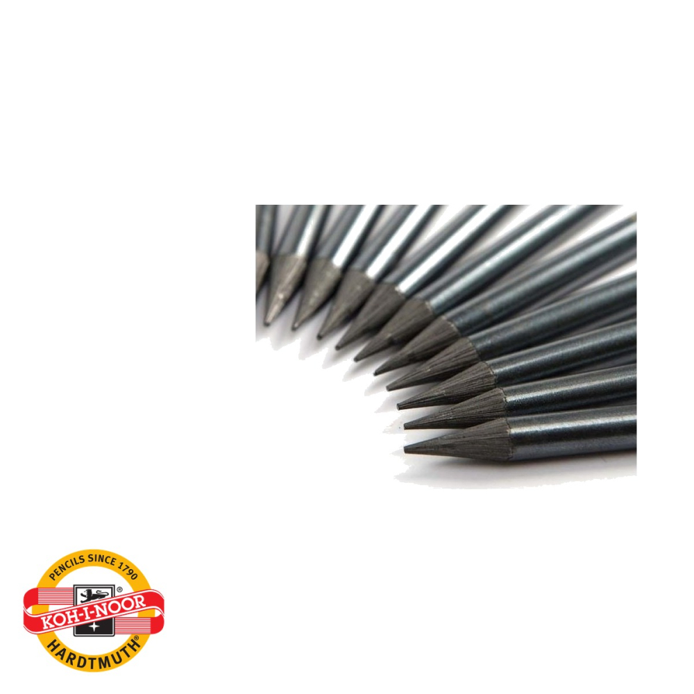 Creion grafit fara lemn Koh-I-Noor Progresso 8B, mina moale, pentru desen artistic pe suprafete mari [5]