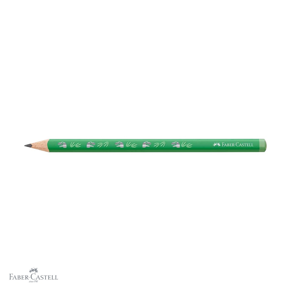 Creion grafit Jumbo Faber-Castell, model Dinozauri, mina HB, forma triunghiulara ergonomica, pentru copii [4]