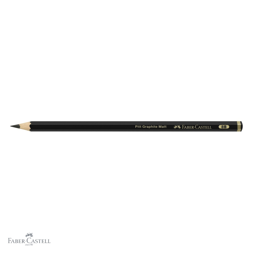 Creion grafit mat 8B Faber-Castell Pitt, ultra-mat fara reflexii, pentru desen si schite monocrome [4]