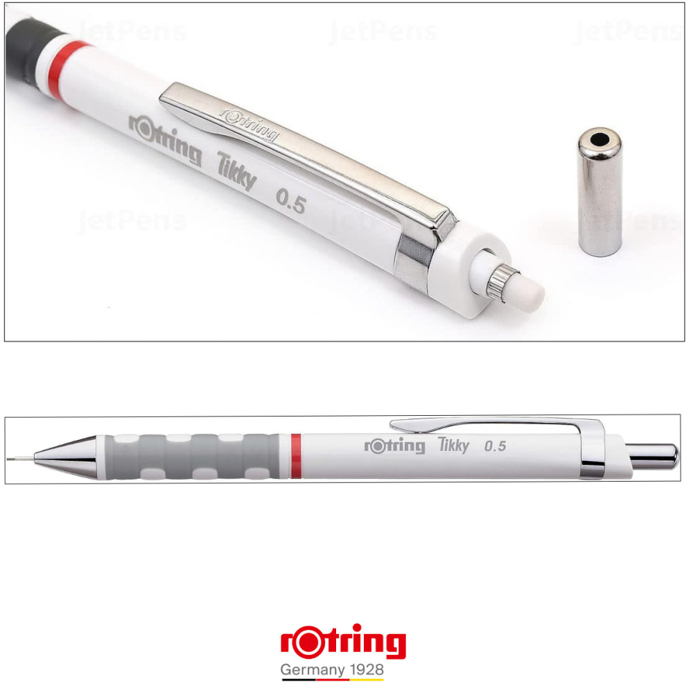 Creion Mecanic 0.5mm cu Design Ergonomic pentru Scris si Desen, cu Finisaj Alb Modern [3]