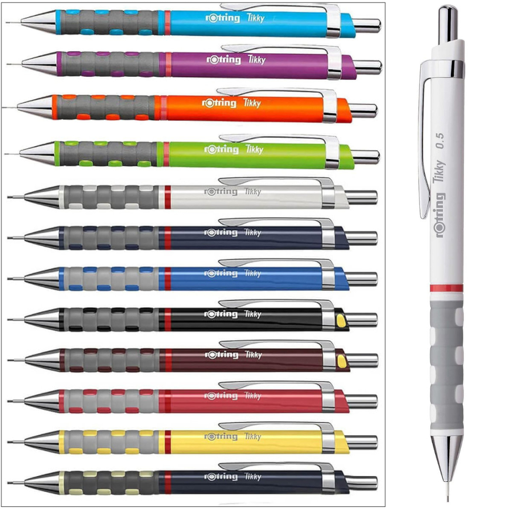 Creion Mecanic 0.5mm cu Design Ergonomic pentru Scris si Desen, cu Finisaj Alb Modern [5]