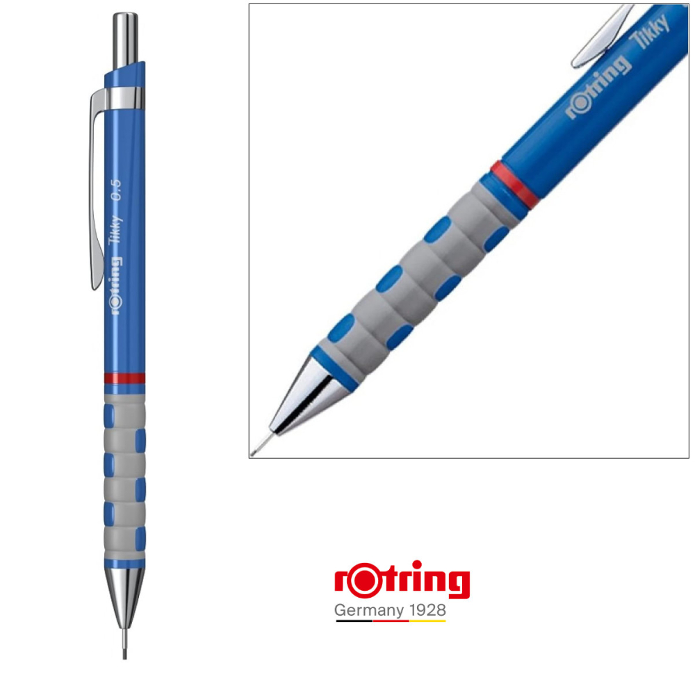 Creion Mecanic 0.5mm cu Design Ergonomic pentru Scris si Desen, cu Finisaj Albastru Calm si Profesional [4]