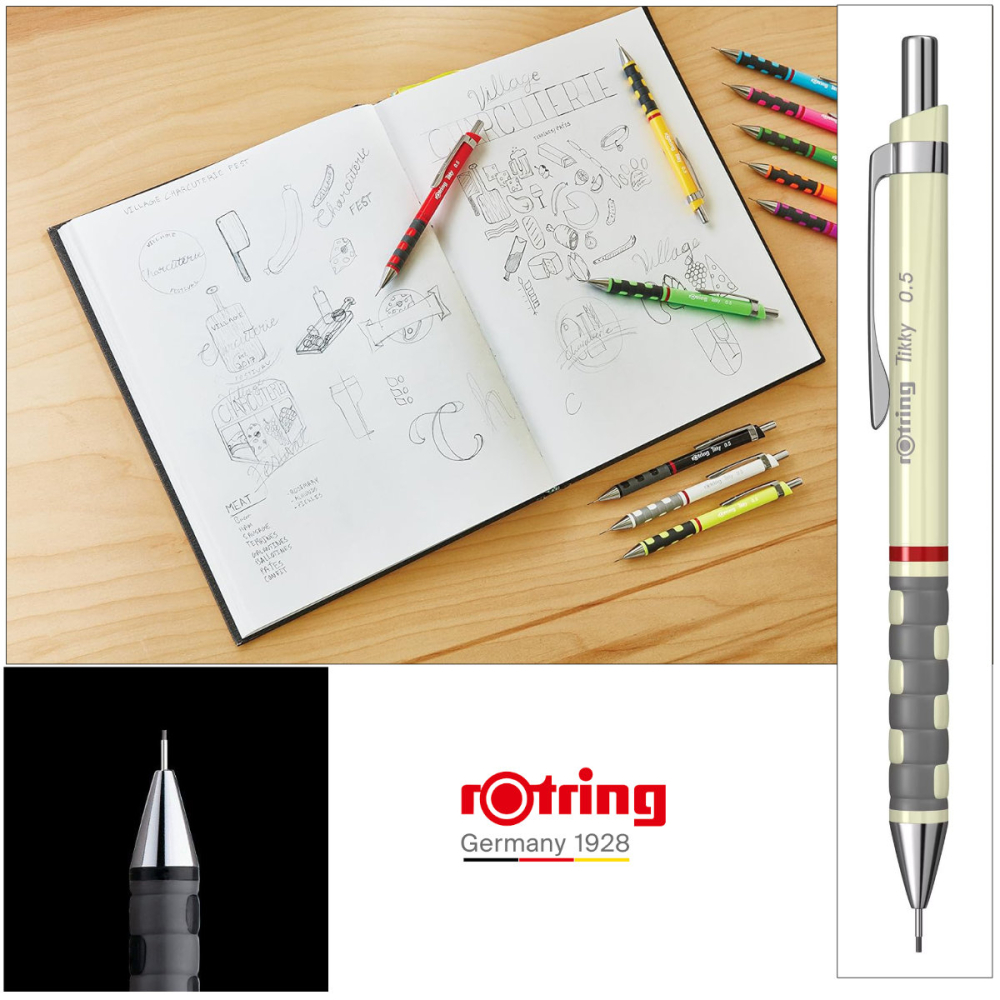 Creion Mecanic 0.5mm cu Design Ergonomic pentru Scris si Desen, cu Finisaj Ivory Rafinat si Elegant [4]