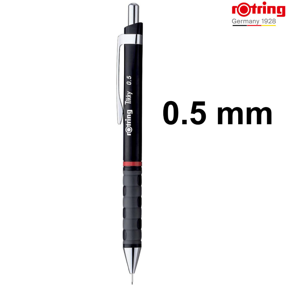 Creion Mecanic 0.5mm cu Design Ergonomic pentru Scris si Desen, cu Finisaj Negru Lucios Premium [2]