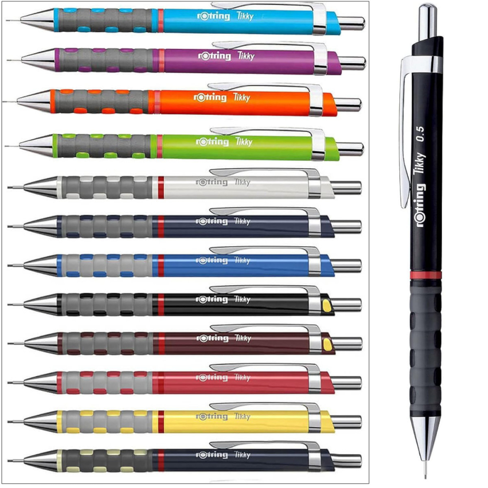 Creion Mecanic 0.5mm cu Design Ergonomic pentru Scris si Desen, cu Finisaj Negru Lucios Premium [5]