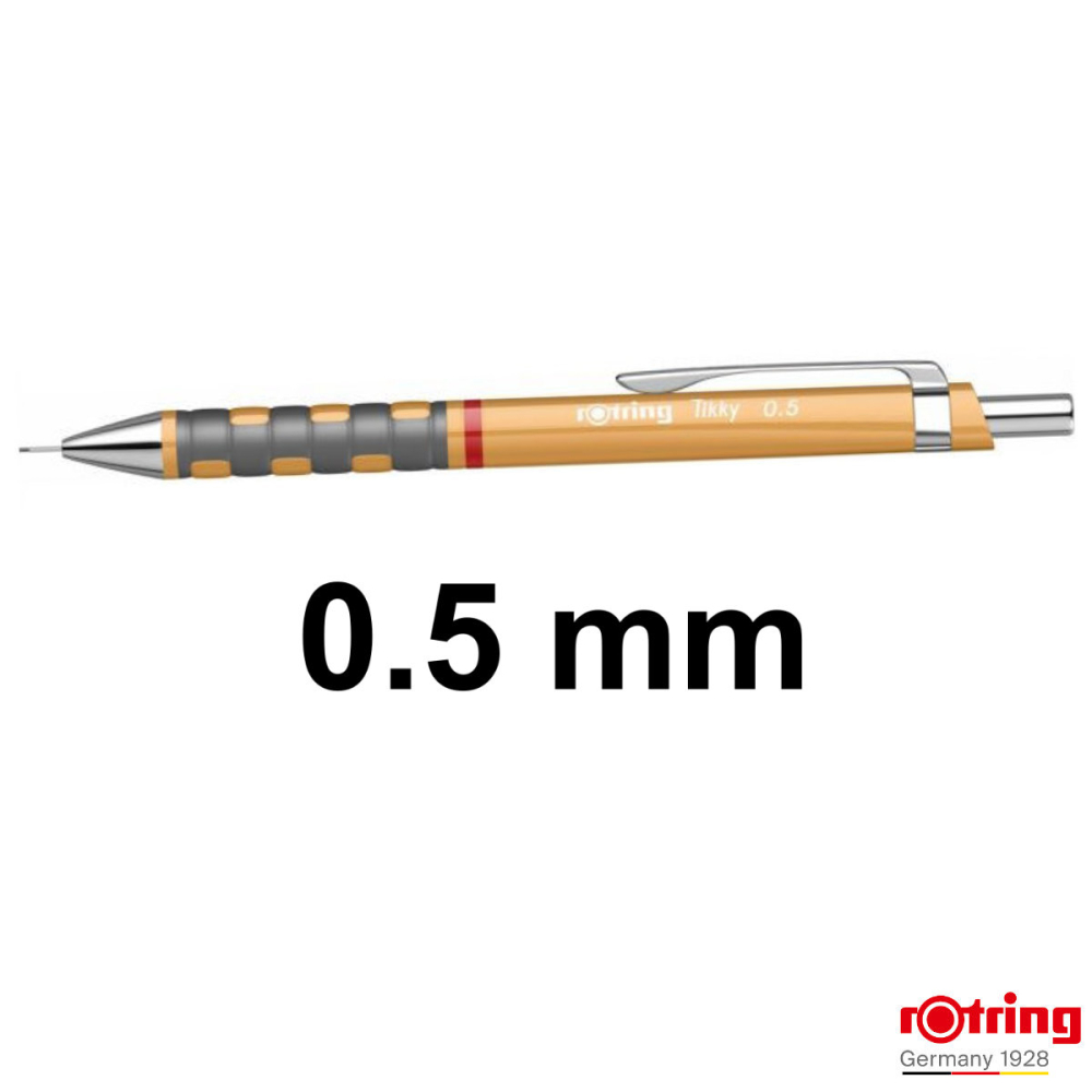 Creion Mecanic 0.5mm cu Design Ergonomic pentru Scris si Desen, cu Finisaj Portocaliu [2]