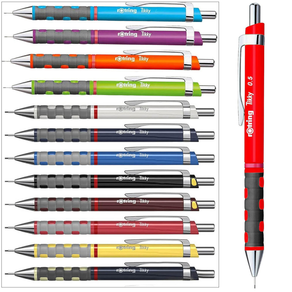 Creion Mecanic 0.5mm cu Design Ergonomic pentru Scris si Desen, cu Finisaj Rosu Vibrant [5]