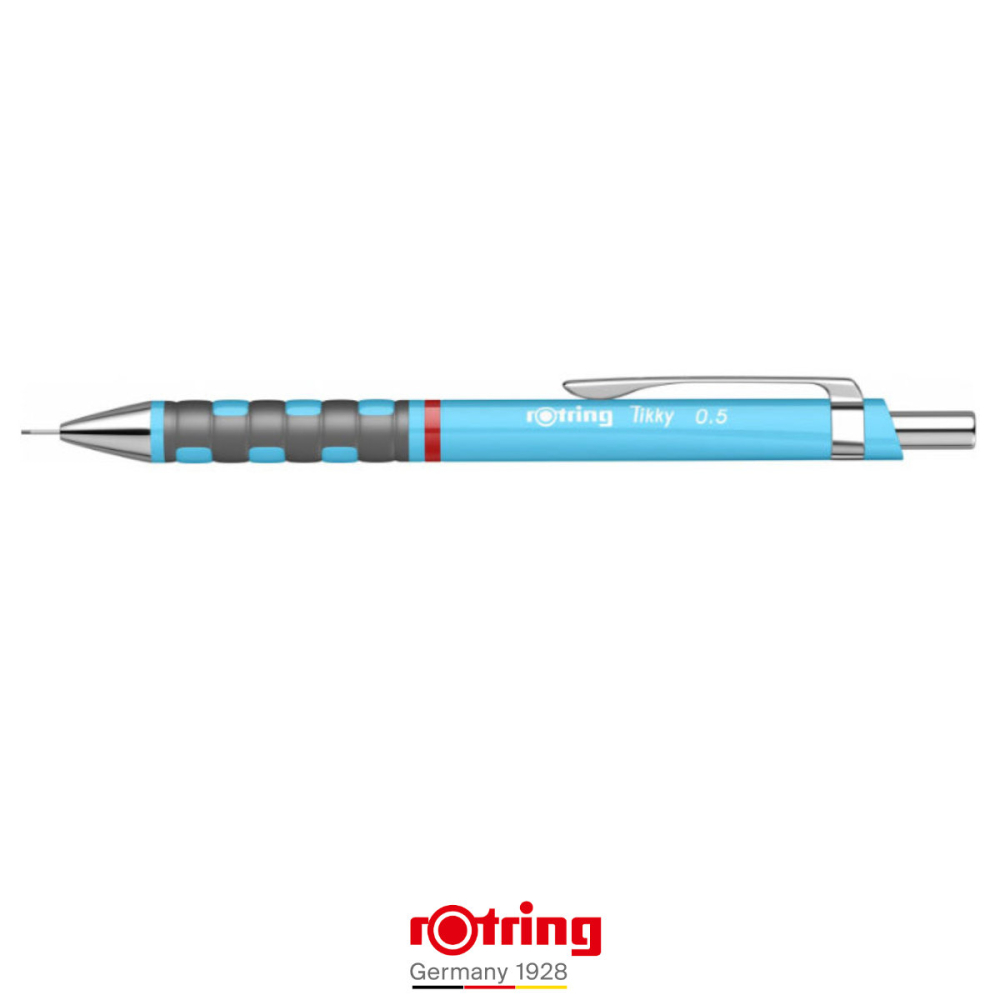 Creion Mecanic 0.5mm cu Mecanism Click si Grip Ergonomic pentru Desen Tehnic si Scris, Albastru Deschis Rotring [3]