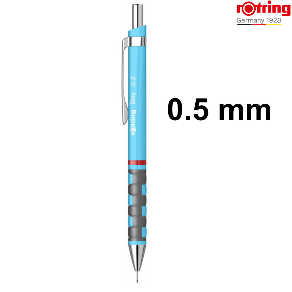 Creion Mecanic 0.5mm cu Mecanism Click si Grip Ergonomic pentru Desen Tehnic si Scris, Albastru Deschis Rotring [2]