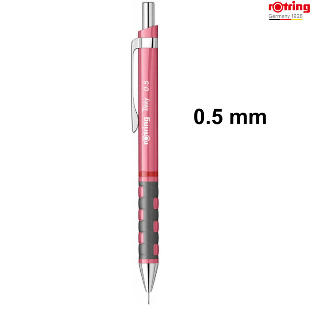 Creion Mecanic 0.5mm cu Precizie Superioara pentru Desen Tehnic, Scris si Notite, cu Grip Ergonomic si Design Roz Modern, Tikky 3 Sidefat, Rotring [2]