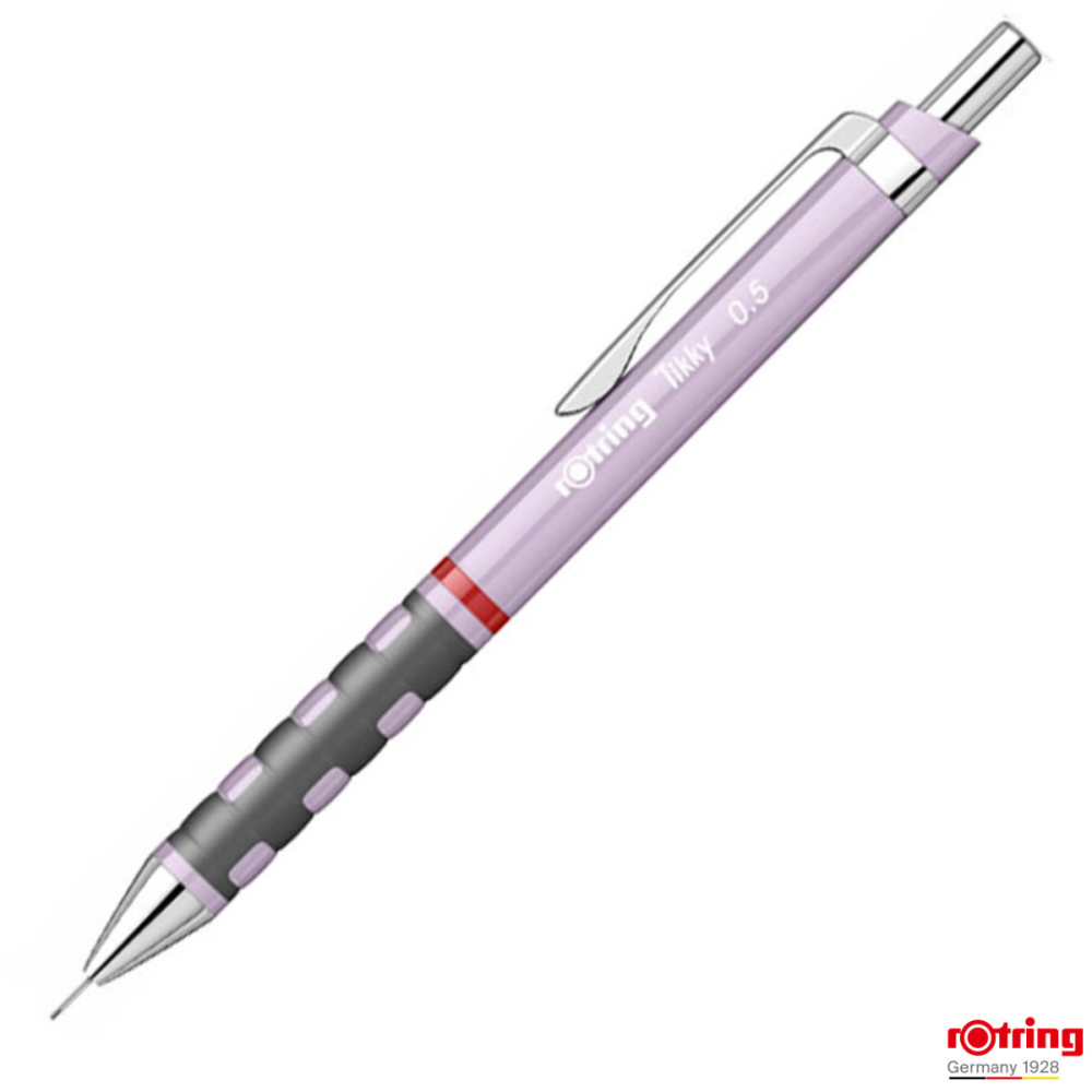 Creion Mecanic 0.5mm cu Tehnologie Avansata pentru Desen Tehnic, Scris si Creatie, cu Grip Ergonomic si Finisaj Mov Modern, Tikky 3 Sidefat, Rotring [1]