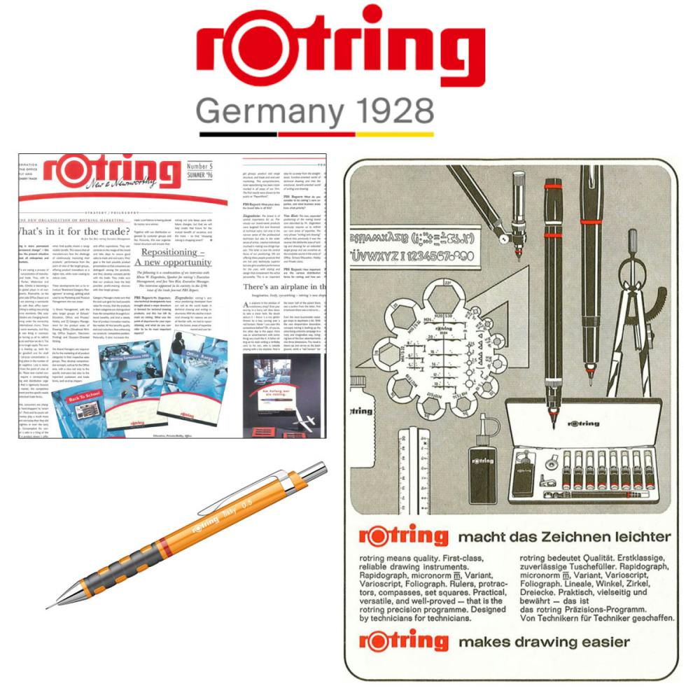 Creion Mecanic 0.5mm pentru Scris, Desen si Birou, cu Design Portocaliu Deschis si Ergonomie Superioara, Tikky 3, Rotring [5]