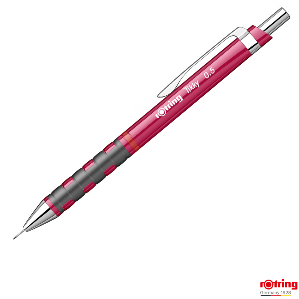 Creion Mecanic 0.5mm pentru Scris, Desen si Creativitate, cu Design Modern in Magenta Vibrant, Tikky 3, Rotring [1]