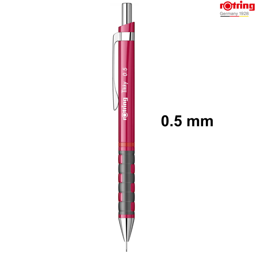 Creion Mecanic 0.5mm pentru Scris, Desen si Creativitate, cu Design Modern in Magenta Vibrant, Tikky 3, Rotring [2]