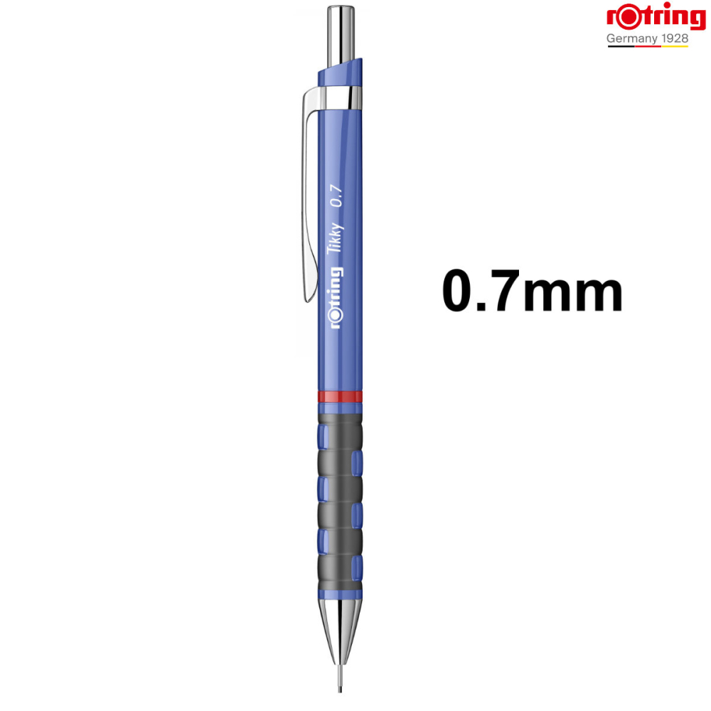Creion Mecanic 0.7mm cu Design Modern si Grip Ergonomic pentru Scris, Eleganta si Claritate Vizuala, Rotring Tikky 3 Albastru Iris [2]