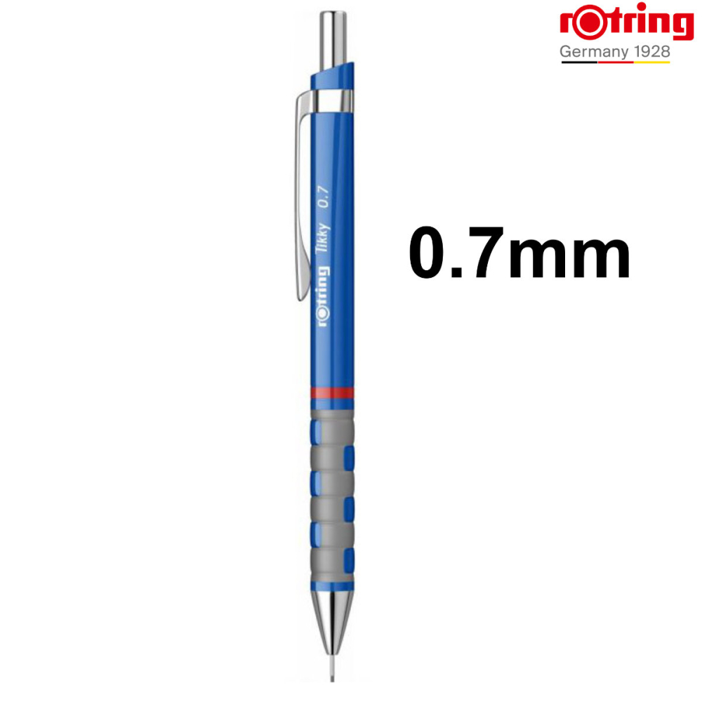 Creion Mecanic 0.7mm cu Mecanism Click si Grip Ergonomic pentru Desen Tehnic, Scris si Birou, Rotring Tikky 3 Albastru [2]