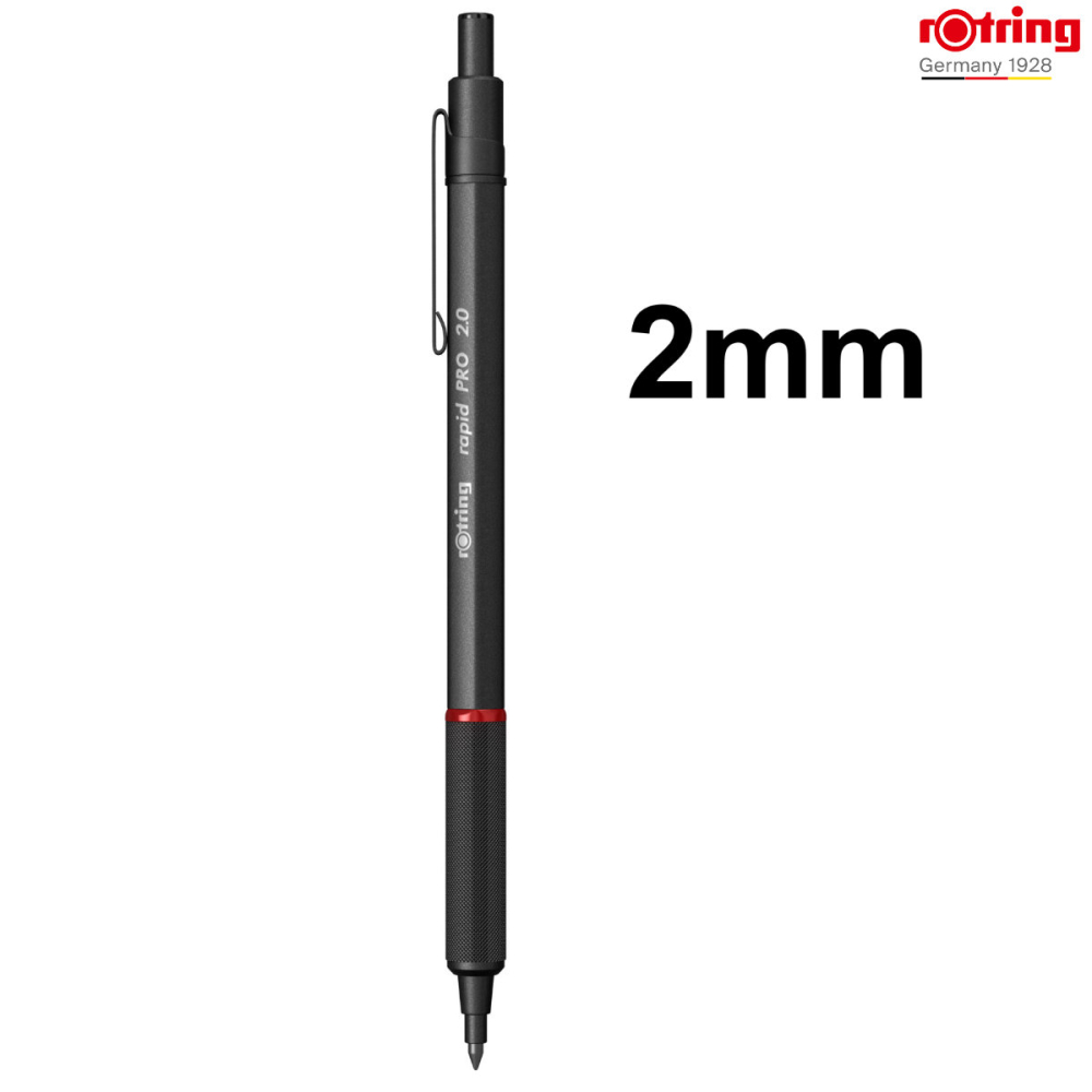 Creion Mecanic 2.0mm cu Sistem de Setare a Tariei pentru Desen Artistic si Schite, cu Grip Randalinat si Corp din Alama [2]