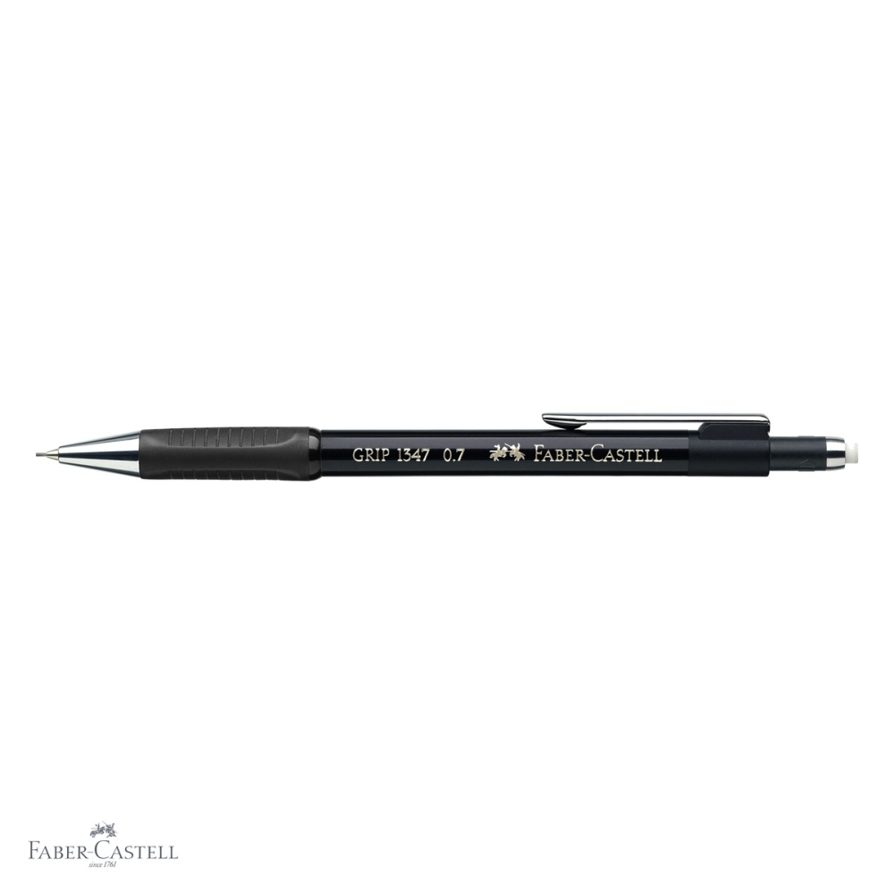 Creion mecanic Faber-Castell Grip 1347, 0.7mm, radiera retractabila, pentru scris profesional [4]