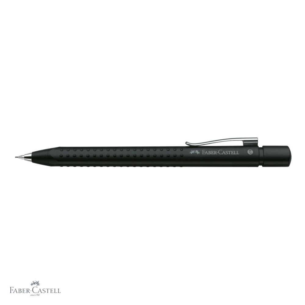 Creion mecanic Faber-Castell Grip 2011 0.7mm negru metalizat, forma ergonomica triunghiulara [4]