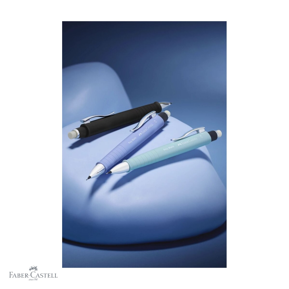 Creion mecanic Faber-Castell Poly Matic 0.7mm lila iris, grip ergonomic triunghiular [4]
