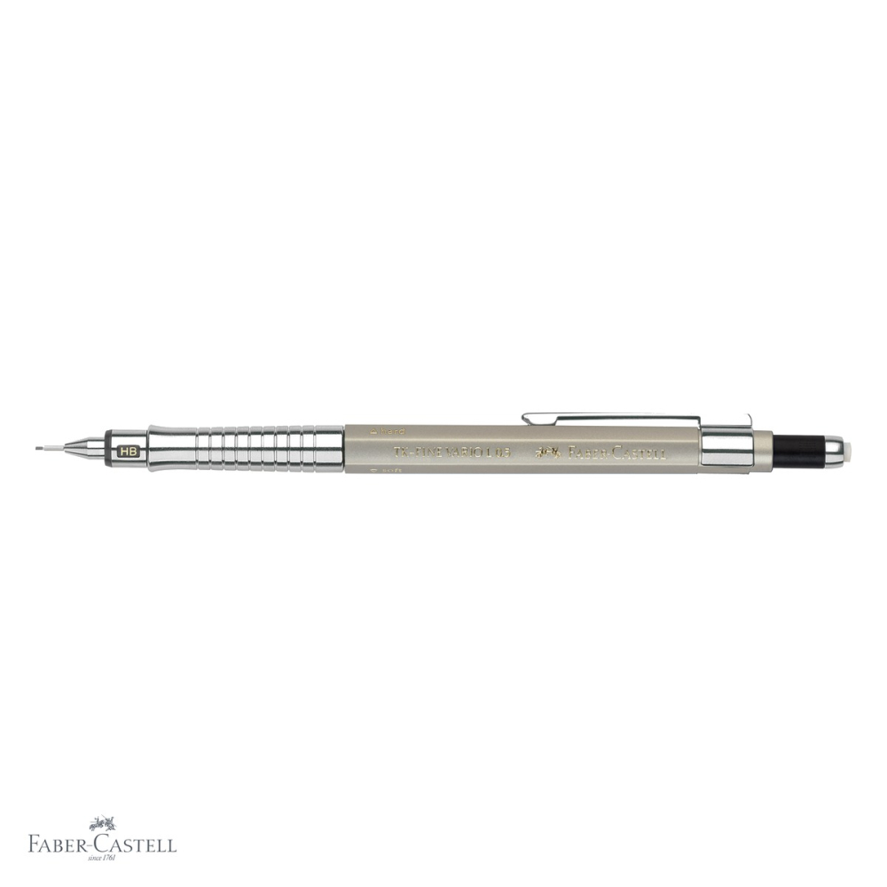 Creion mecanic Faber-Castell TK-Fine Vario L 0.5mm, culoare auriu sampanie, pentru scris si desen tehnic [4]