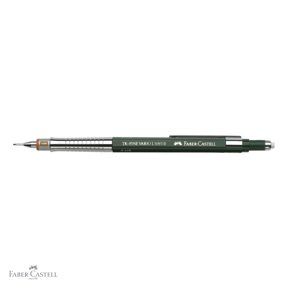 Creion mecanic Faber-Castell TK-Fine Vario L.9 1.0mm, grip ergonomic metalic, pentru scris si desen tehnic [4]