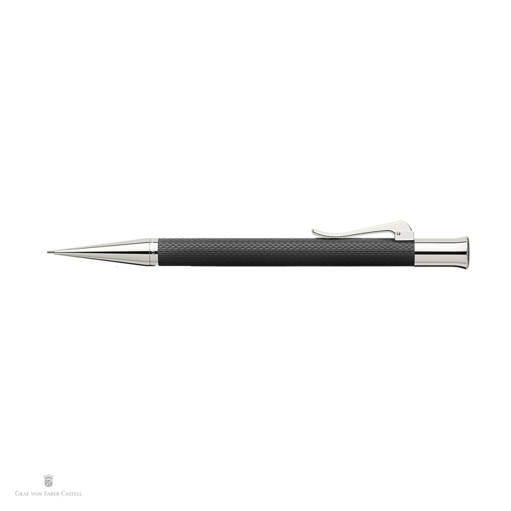 Creion mecanic Graf von Faber-Castell Guilloche, mina 0.7 mm B, corp din rasina, negru [4]