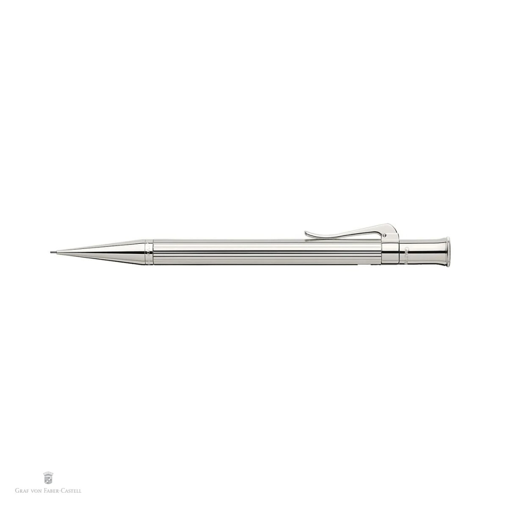 Creion mecanic rotativ Graf von Faber-Castell Classic Platinum, mina 0.7 mm B, placat cu platina [4]