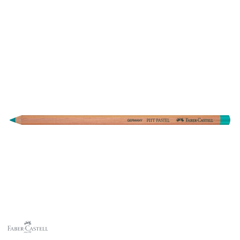 Creion pastel pe baza de ulei Faber-Castell Pitt, verde cobalt, pentru detalii fine si contururi profesionale [4]