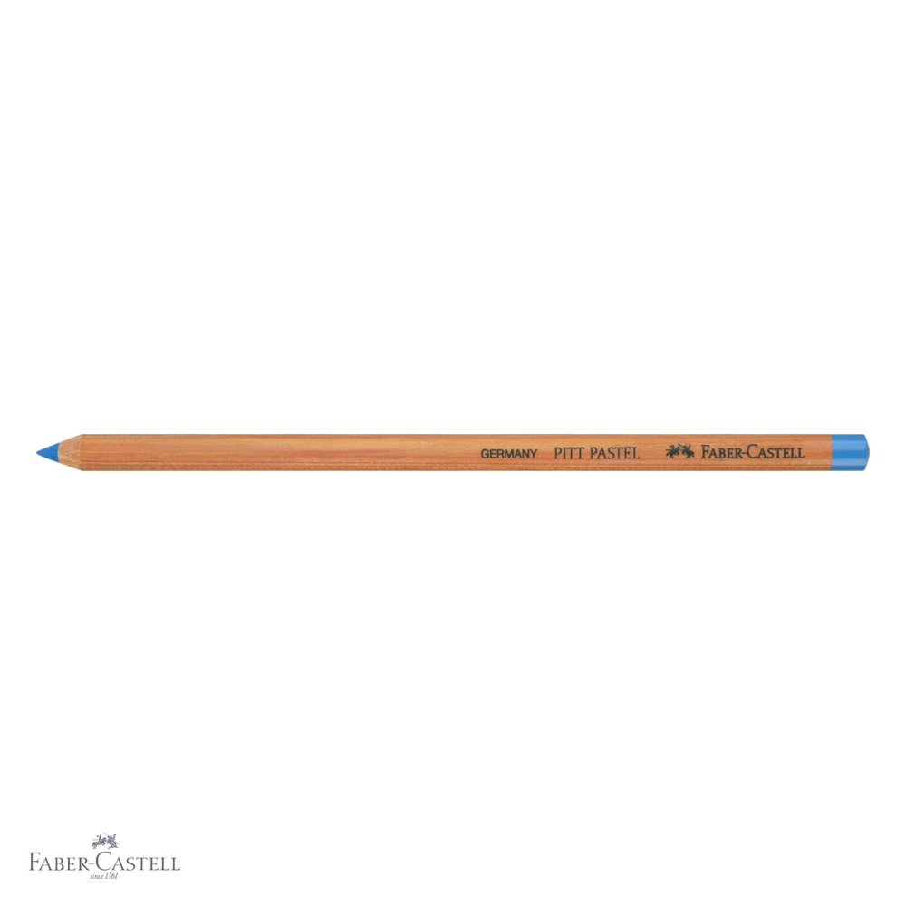 Creion pastel Pitt Faber-Castell, albastru marin deschis, pe baza de ulei, pentru detalii fine si contururi [4]