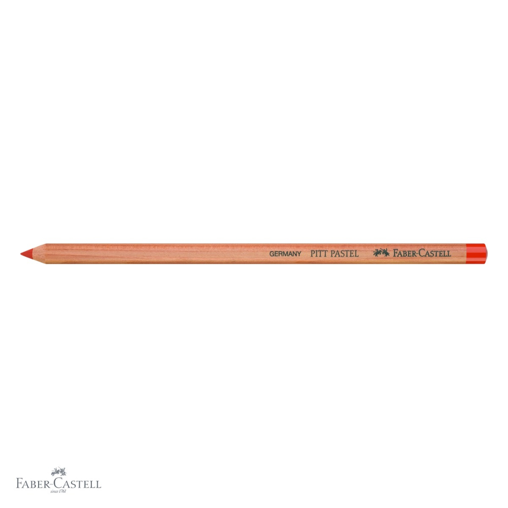Creion pastel Pitt Faber-Castell, rosu scarlet, pe baza de ulei, pentru contururi si detalii fine [4]