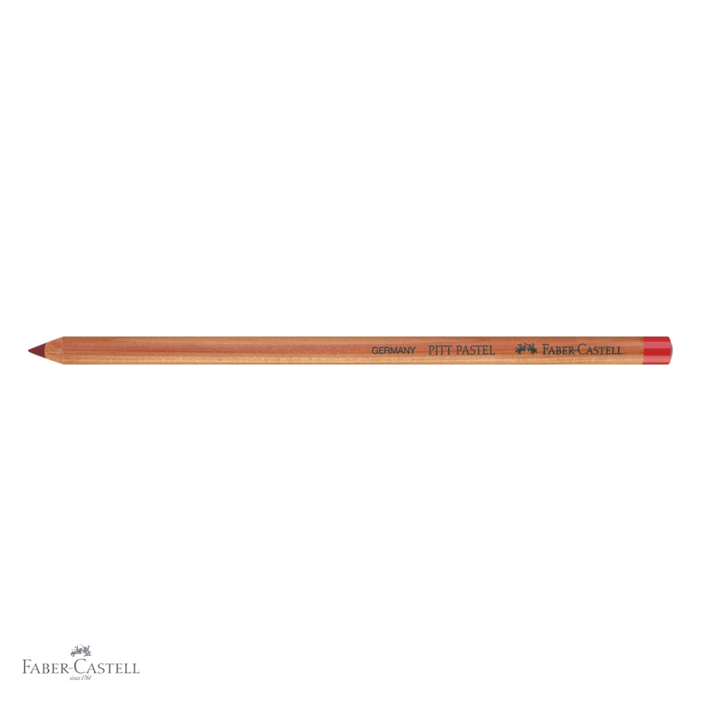 Creion pastel uleios Faber-Castell Pitt, rosu inchis, pentru contururi si detalii fine [4]