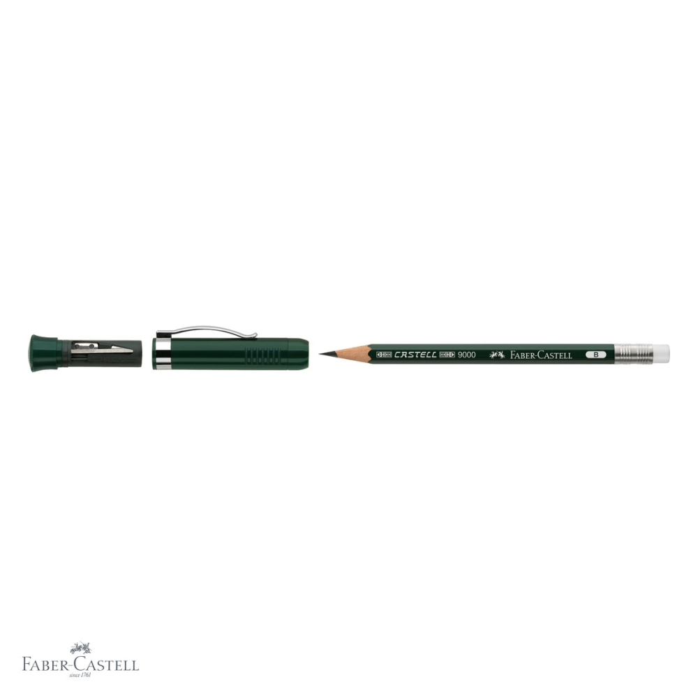 Creion perfect pencil Faber-Castell Castell 9000, cu radiera integrata, duritate B, pentru desen si scriere [4]