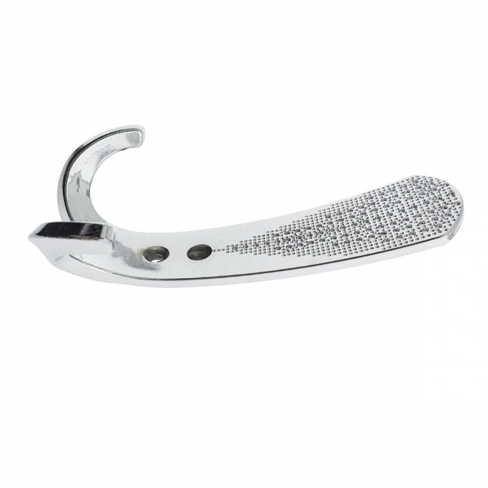 Cuier din metal pentru mobila sau perete, cu 3 agatatori, MOB-66908, 2 orificii de montare, dimensiuni 130 x 60 x 40 mm, crom lucios [7]