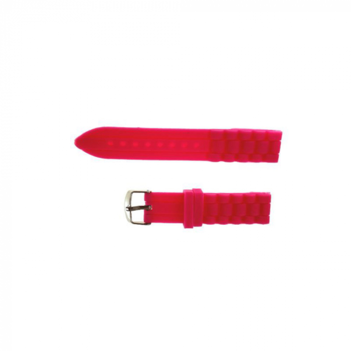Curea de ceas P20-01 din silicon roz , 20mm [2]