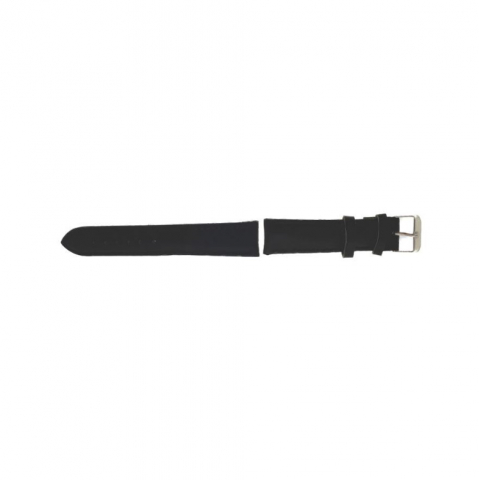 Curea de ceas PB24, piele naturala interior, piele ecologica exterior, neagra, 24mm [4]