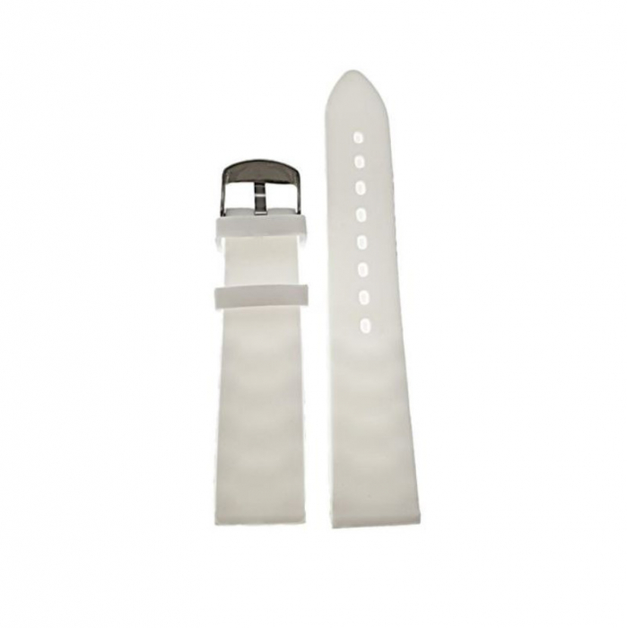 Curea de ceas W18-01 din silicon alb , 18mm [3]
