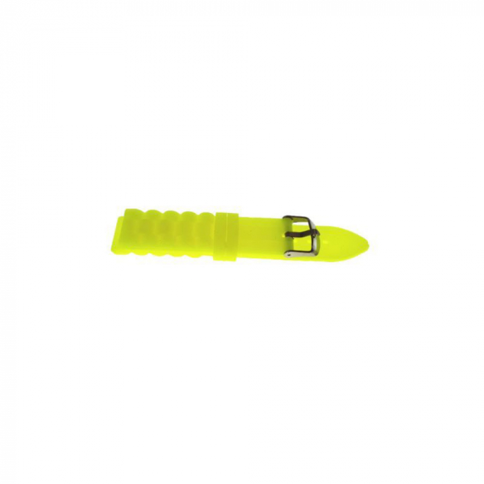 Curea de ceas Y22-01 din silicon galben fluorescent , 22mm [4]
