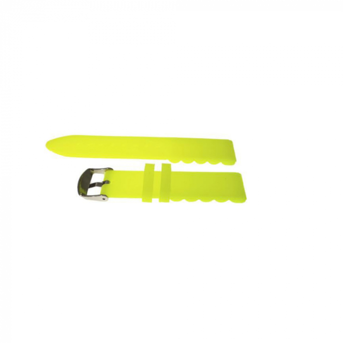 Curea de ceas Y22-01 din silicon galben fluorescent , 22mm [3]