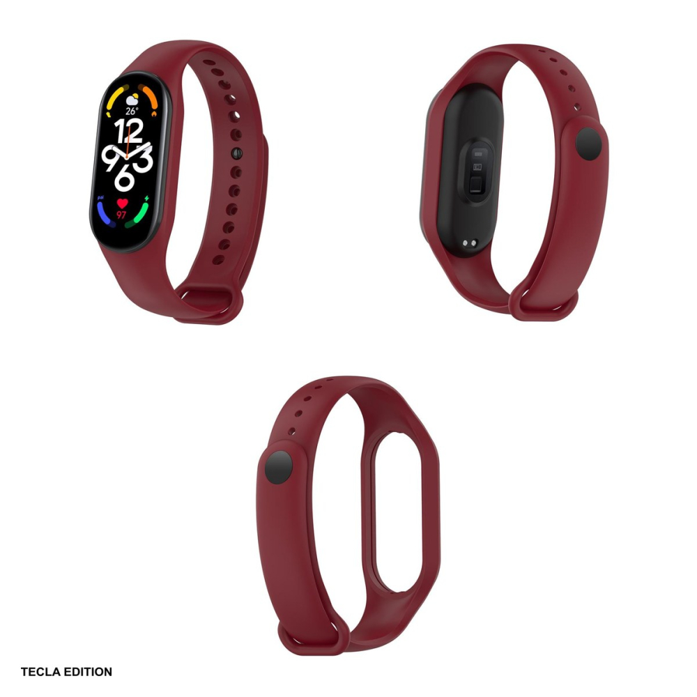 Curea smartwatch pentru Xiaomi Mi Band 5/6, visiniu [4]