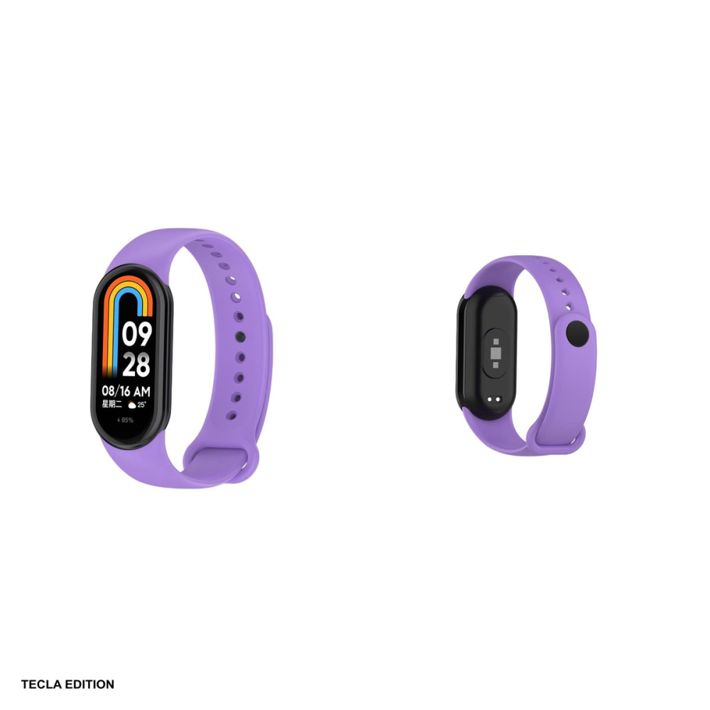 Curea smartwatch pentru Xiaomi Mi Band 8, silicon, mov [4]
