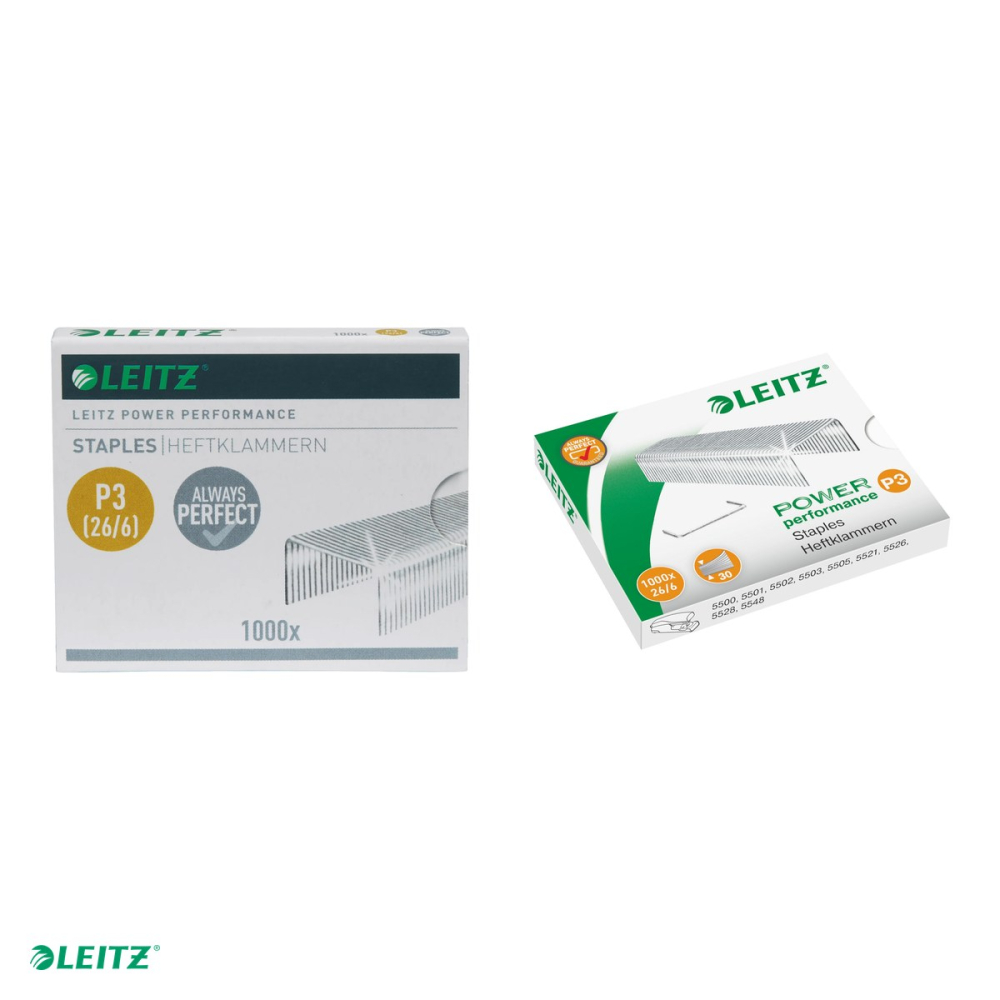 Cutie 1000 capse Leitz Power Performance, P3, 26/6, 2-30 coli [4]