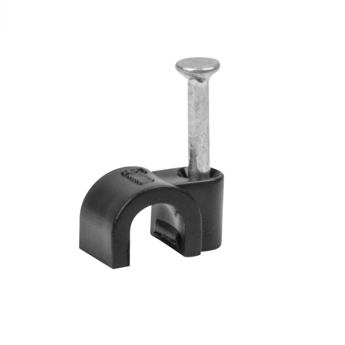 Cutie cu 100 bucati cleme cablu 5mm, Lanberg 41827, pentru prindere si fixare, negre [9]