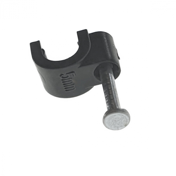 Cutie cu 100 bucati cleme cablu 5mm, Lanberg 41827, pentru prindere si fixare, negre [2]