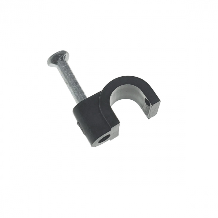 Cutie cu 100 bucati cleme cablu 5mm, Lanberg 41827, pentru prindere si fixare, negre [6]