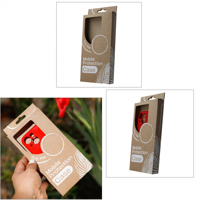 Cutie de carton pentru ambalare si prezentare huse de telefon, 190 x 92 x 17 mm, maro [4]