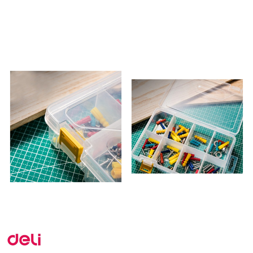 Cutie Deli, din plastic, pentru depozitare scule, cu interior adaptabil, mica 1, 200x135x45 mm [4]
