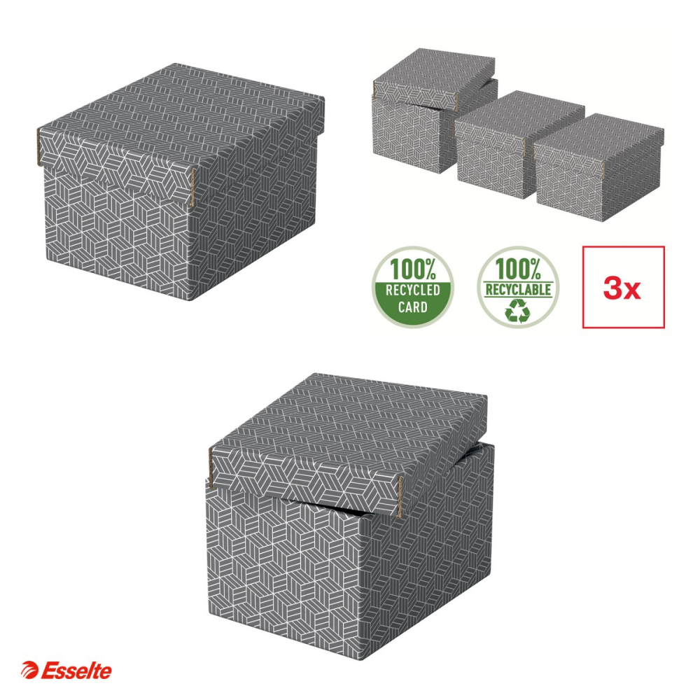 Cutie depozitare Esselte Home Recycled, S, carton, gri [4]