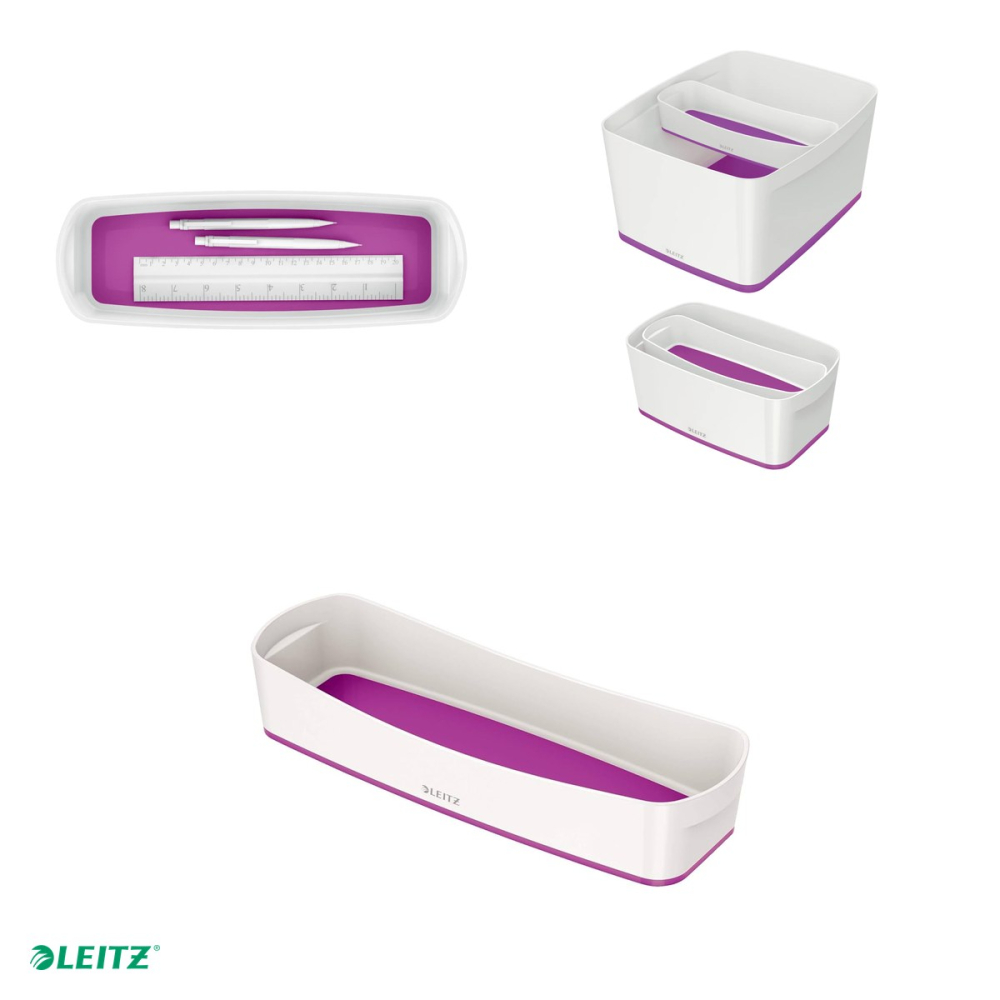 Cutie depozitare Leitz WOW MyBox, 30x5x10 cm, mov [4]