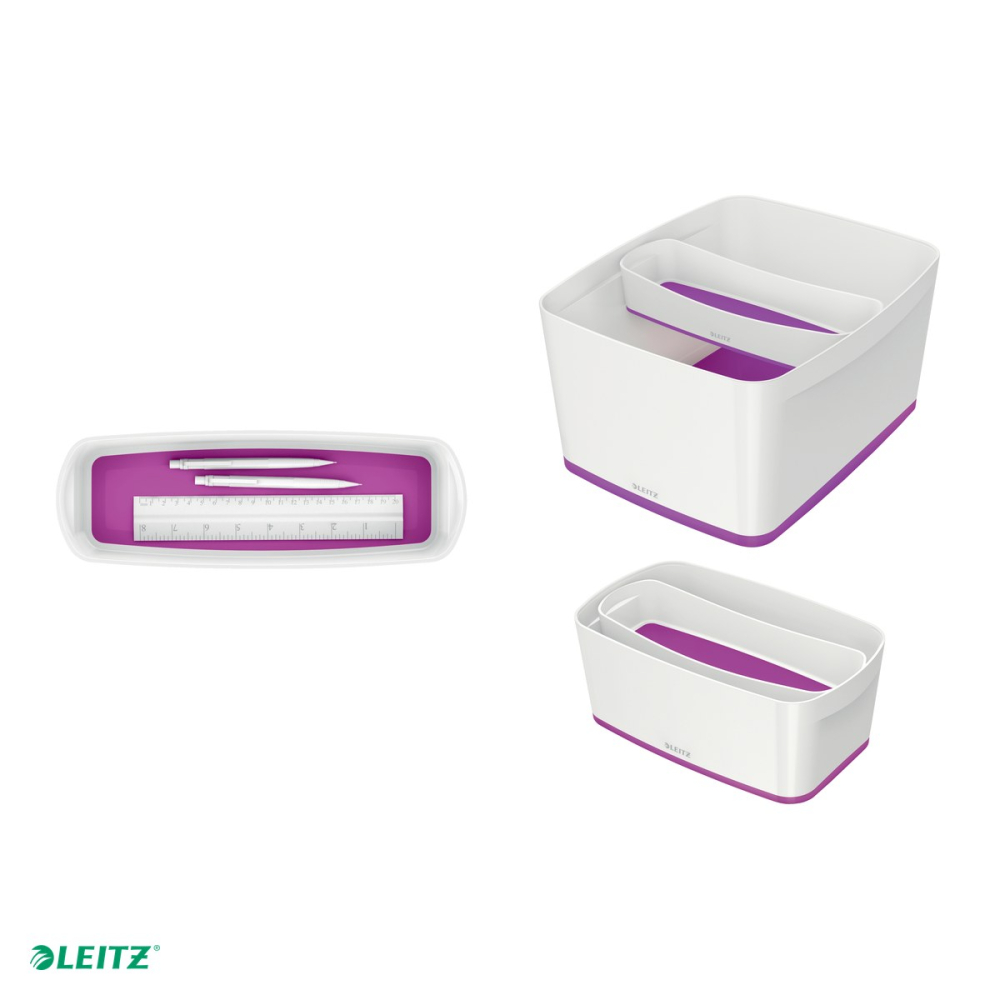 Cutie depozitare Leitz WOW MyBox, 30x5x10 cm, mov [5]